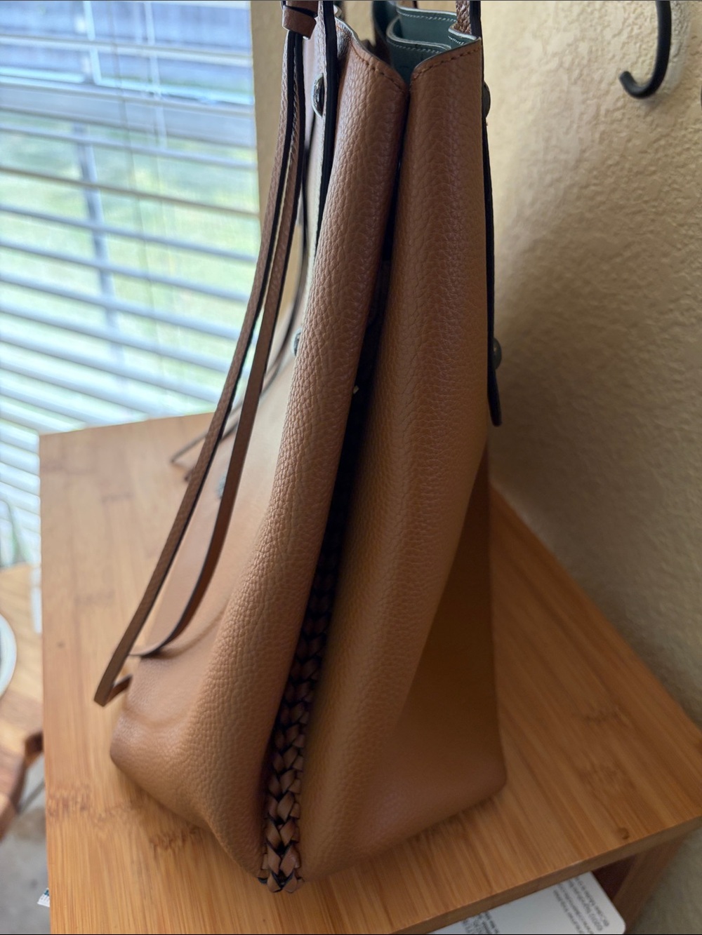 Coach Tan Pebbled Leather Market Tote bag - Picture 4 of 14